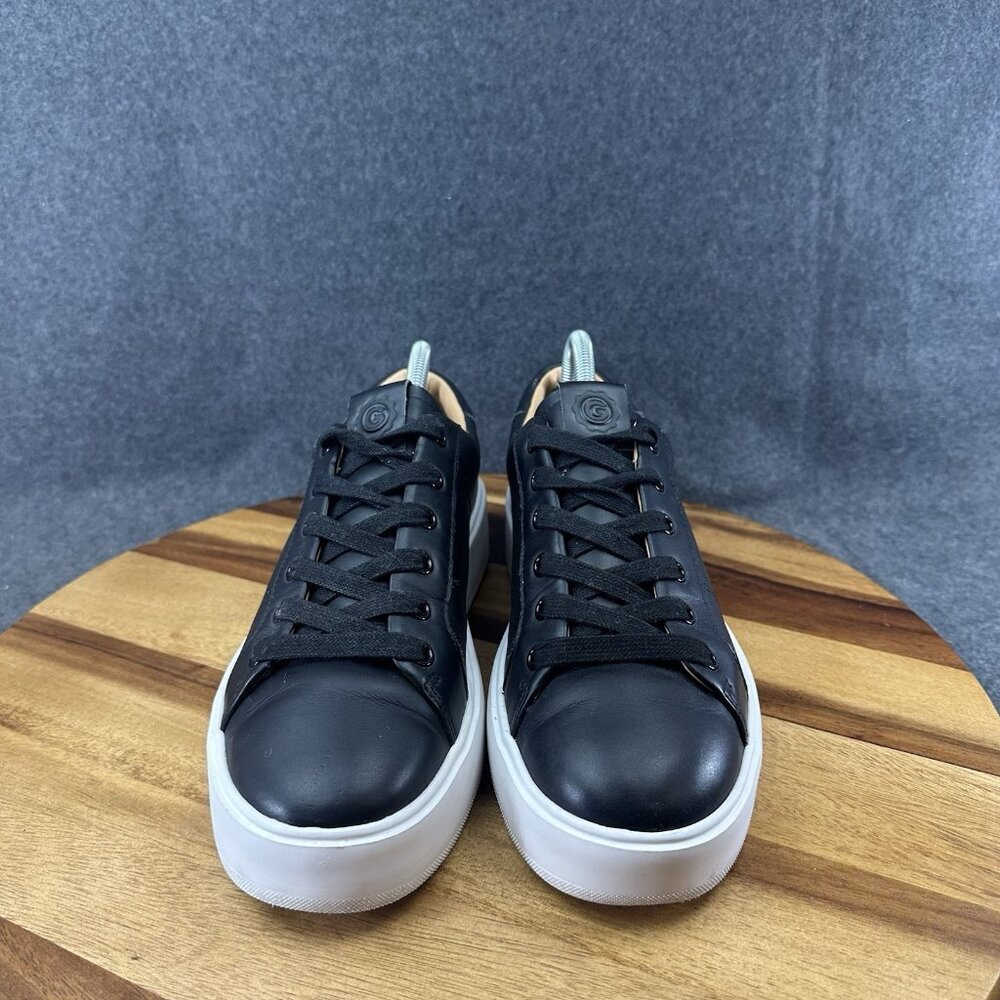 Greats Brooklyn Womens 40 10 The Royale Sneakers Shoes Black Leather Casual - Picture 3 of 11